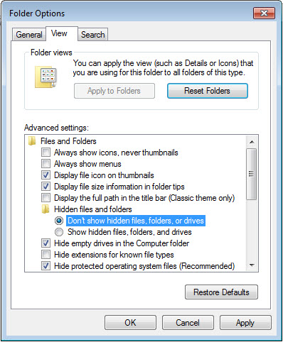 hidden folder