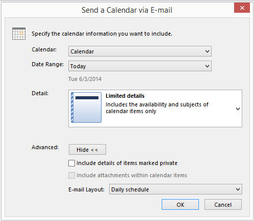 share outlook calendar