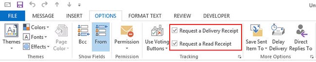 check read status using outlook