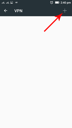 Mobile VPN setup
